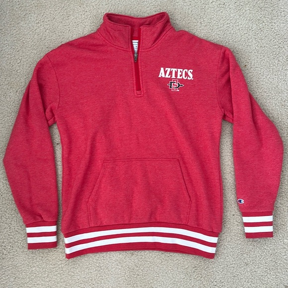 Champion Other - SDSU Aztecs Champion Quarter Zip Varsity Sweatshirt